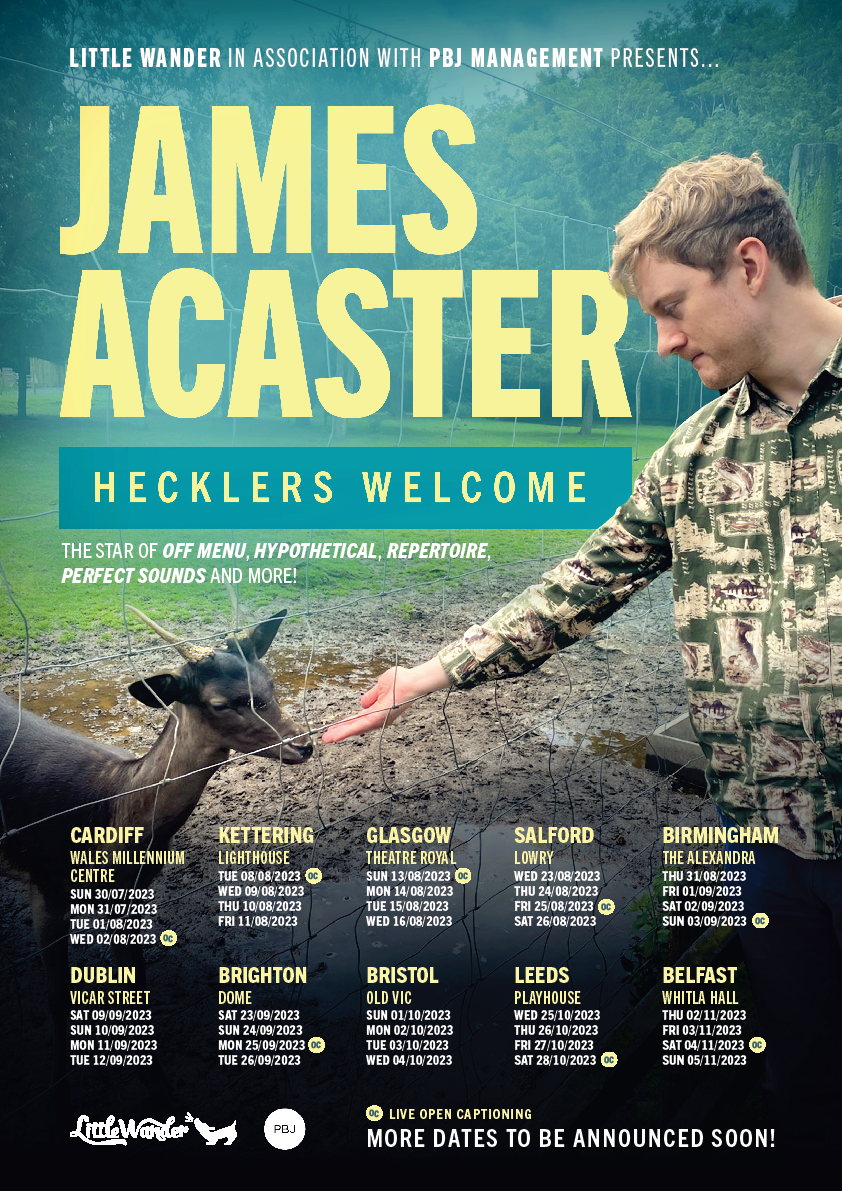 james acaster tour dates uk