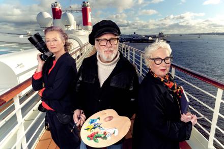 Art Ahoy! Jim Moir And Jenny Eclair Take Part In Artistic Cruises Art Ahoy! Jim Moir And Jenny Eclair Take Part In Artistic Cruises