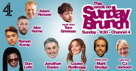 News: Who Is On Sunday Brunch Today? Alex Horne, That's Who