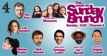 Sunday Brunch, Sunday, February 13, 9.30am, C4. Sunday Brunch, Sunday, February 13, 9.30am, C4.
