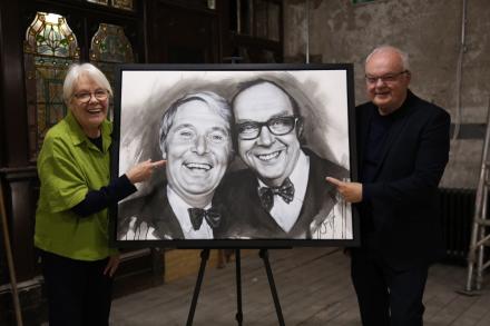 Eric Morecambe’s Family Unveil Centenary Portrait of Morecambe and Wise Eric Morecambe’s Family Unveil Centenary Portrait of Morecambe and Wise