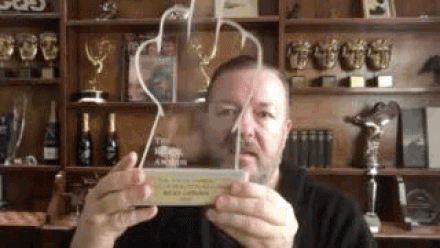 News: Ricky Gervais To Accept 'Special Contribution To Comedy' Finger Award