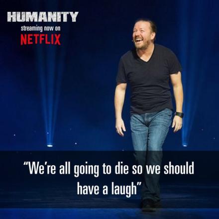 News: Ricky Gervais Tantalises Fans With Possibility Of Socially Distanced Gig