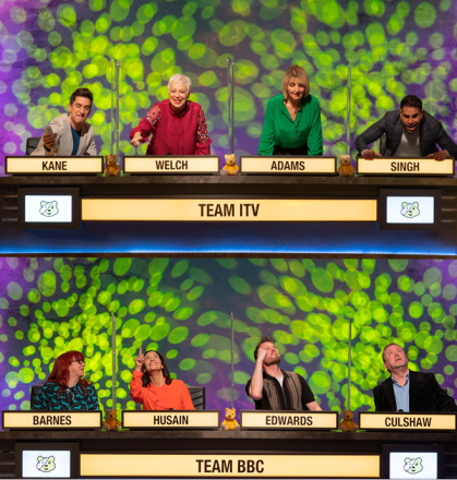 BBC Takes On ITV In University Challenge Special With Angela Barnes, Russell Kane, Jon Culshaw & More