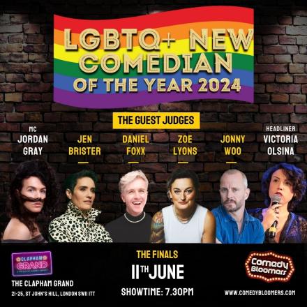 Finalists Confirmed For LGBTQ+ New Comedian of the Year Competition 2024 Finalists Confirmed For LGBTQ+ New Comedian of the Year Competition 2024