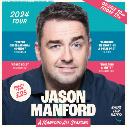 New Tour for Jason Manford – A Manford For All Seasons 