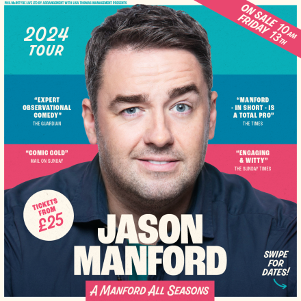 New Tour for Jason Manford – A Manford For All Seasons New Tour for Jason Manford – A Manford For All Seasons