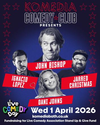 Komedia Bath Reveals John Bishop as Headliner for Live Comedy Day 