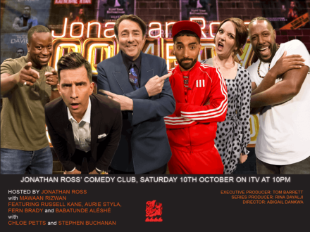 News: Line Up For Final Jonathan Ross' Comedy Club