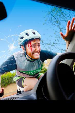 Kathy Maniura Takes The Cycling Man On the Road