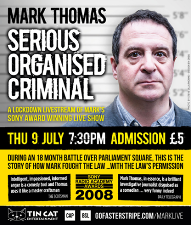 News: Mark Thomas Live In Your Living Room News: Mark Thomas Live In Your Living Room