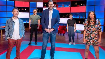 Richard Osman's House of Games with Kevin Eldon, Sarah Keyworth Richard Osman's House of Games with Kevin Eldon, Sarah Keyworth