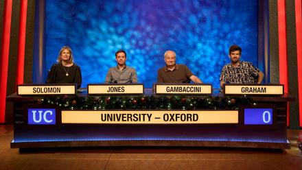 Ivo Graham And Ria Lina Appear In Festive University Challenge Ivo Graham And Ria Lina Appear In Festive University Challenge
