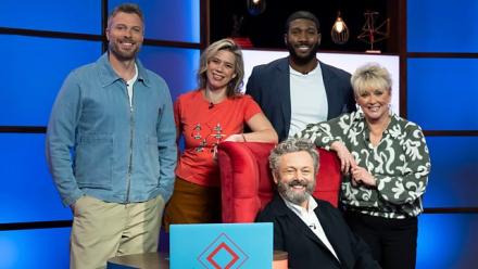 House Of Games With Michael Sheen, Lou Sanders, Toby Olubi, Rick Edwards and Cheryl Baker House Of Games With Michael Sheen, Lou Sanders, Toby Olubi, Rick Edwards and Cheryl Baker