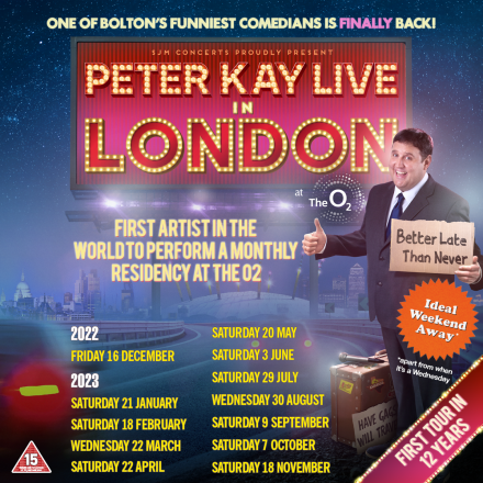 Peter Kay To Do 12 Month Run At 02 Arena