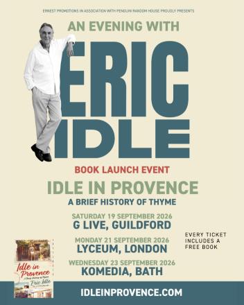 Competition: Win Tickets for Eric Idle Show Plus Signed Book Competition: Win Tickets for Eric Idle Show Plus Signed Book