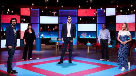 Richard Osman's House Of Games With Mark Watson, Laura Whitmore Richard Osman's House Of Games With Mark Watson, Laura Whitmore