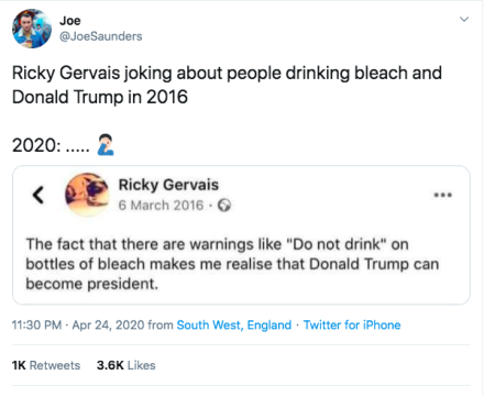 News: Ricky Gervais – Soothsayer? News: Ricky Gervais – Soothsayer?