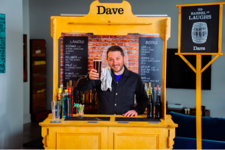 Jon Richardson Opens Dave's Flatpack Pub Jon Richardson Opens Dave's Flatpack Pub