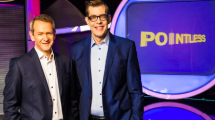 Pointless Celebrities With Greg McHugh, Kimberley Nixon, Dominic Holland, Ninia Benjamin, Max George, Tom Parker, Dom Joly and Ria Lina Pointless Celebrities With Greg McHugh, Kimberley Nixon, Dominic Holland, Ninia Benjamin, Max George, Tom Parker, Dom Joly and Ria Lina