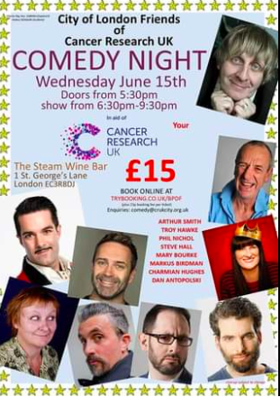 Comedy Night In Aid Of Cancer Research Comedy Night In Aid Of Cancer Research