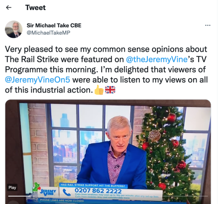 Topical TV Programme Quotes Spoof Tory Tweet Topical TV Programme Quotes Spoof Tory Tweet
