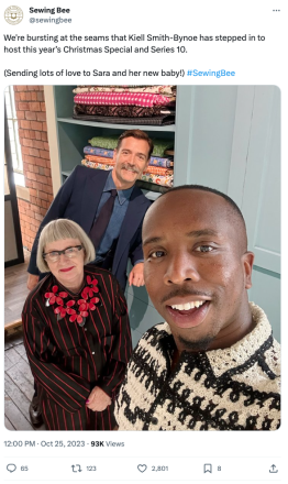 Ghosts Kiell Smith-Bynoe Takes Over From Sara Pascoe To Host The Great British Sewing Bee Ghosts Kiell Smith-Bynoe Takes Over From Sara Pascoe To Host The Great British Sewing Bee