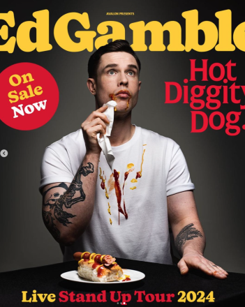 Ed Gamble Forced to Remove Hot Dog From Tour Advert Ed Gamble Forced to Remove Hot Dog From Tour Advert