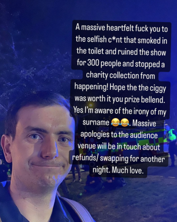 Connor Burns Audience Evacuated After Fire – Show Rescheduled Connor Burns Audience Evacuated After Fire – Show Rescheduled