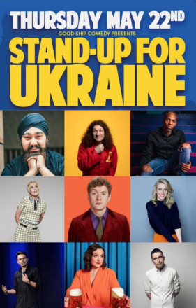 James Acaster, Maisie Adam, Larry Dean, Rachel Parris And More for Ukraine Fundraiser James Acaster, Maisie Adam, Larry Dean, Rachel Parris And More for Ukraine Fundraiser