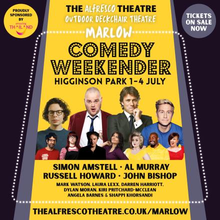 Marlow Comedy Weekender With Russell Howard, Simon Amstell, Dylan Moran, Al Murray And Lots More.
