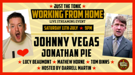 News: Johnny Vegas To Play Next Working From Home Gig