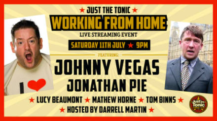 News: Johnny Vegas To Play Next Working From Home Gig News: Johnny Vegas To Play Next Working From Home Gig
