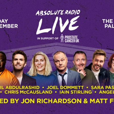 Absolute Radio Live returns to the London Palladium for 2026 – in support of Prostate Cancer UK