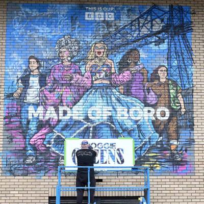 BBC’s Smoggie Queens Turned Into A Work Of Wall Art In Middlesbrough 