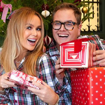 Alan Carr and Amanda Holden: “…he’s bringing his Traitors cloak!”