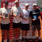 Adam Hills Shows Of His Tennis Skills