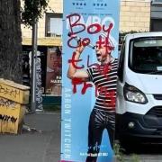 Comedian's Poster Defaced With 'Boycott The Fringe' Slogan