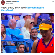 Social Media Loves Larry David Being At US Open