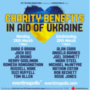 Two Major Ukraine Benefits With Michael McIntyre, Dara O Briain, Jack Dee, Alan Carr, Jo Brand, Romesh Ranganathan And Many More 