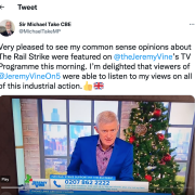Topical TV Programme Quotes Spoof Tory Tweet