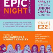 Top Comedians Including Katherine Ryan, Sara Pascoe Joe Wilkinson Sophie Hayes Foundation